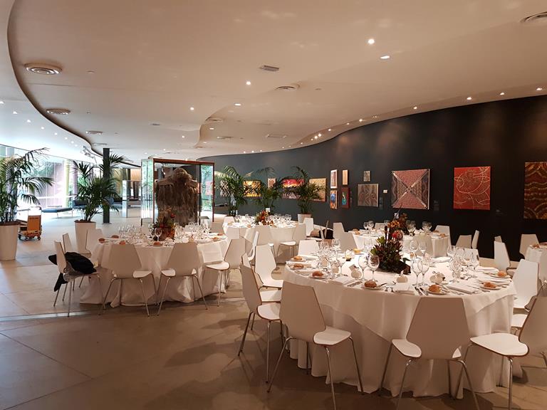 Birrarung, Melbourne Museum, banquet setting