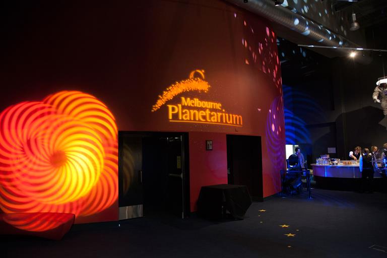 Melbourne Planetarium foyer lights